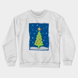 Chistmas Tree - Paper Cut - Clean Crewneck Sweatshirt